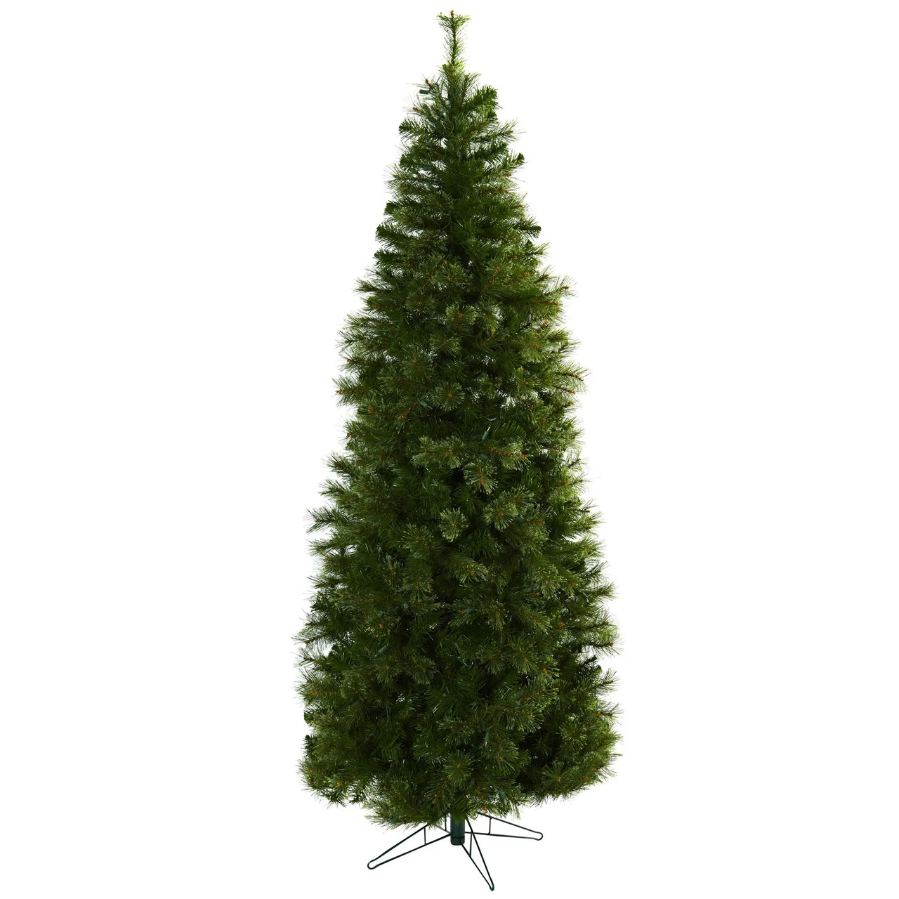7.5' Pre-Lit Cashmere Slim Pine Artificial Christmas Tree, Clear Lights - Image 3