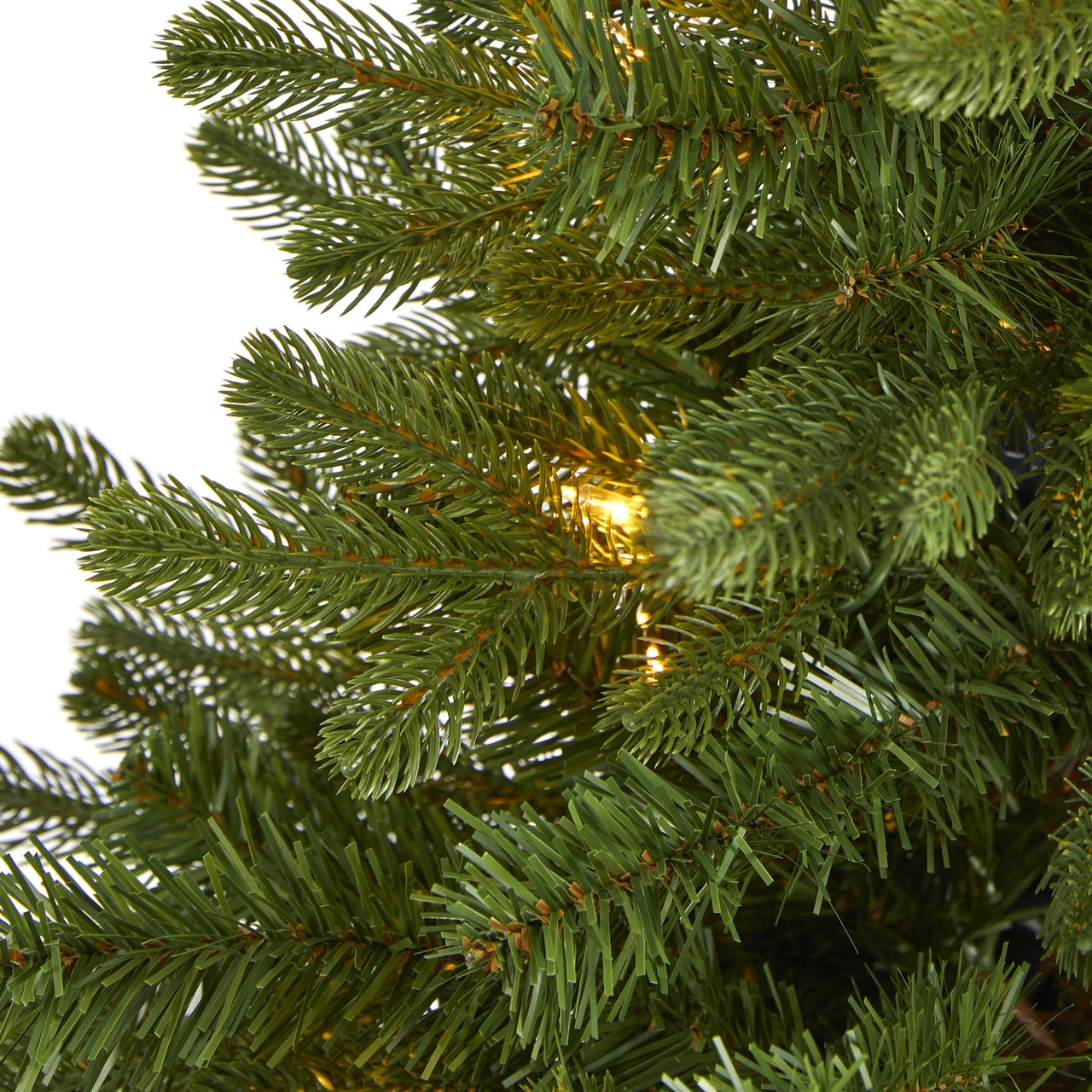 3’ Pre-Lit Washington Fir Artificial Christmas Tree, Clear LED Lights - Image 6