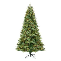 7.5' Pre-Lit Montana Pine Artificial Christmas Tree, Clear Lights