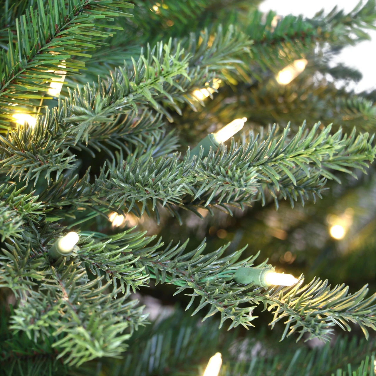 4.5' Pre-lit Downswept Douglas Fir Full Artificial Christmas Tree, Clear Lights - Image 3