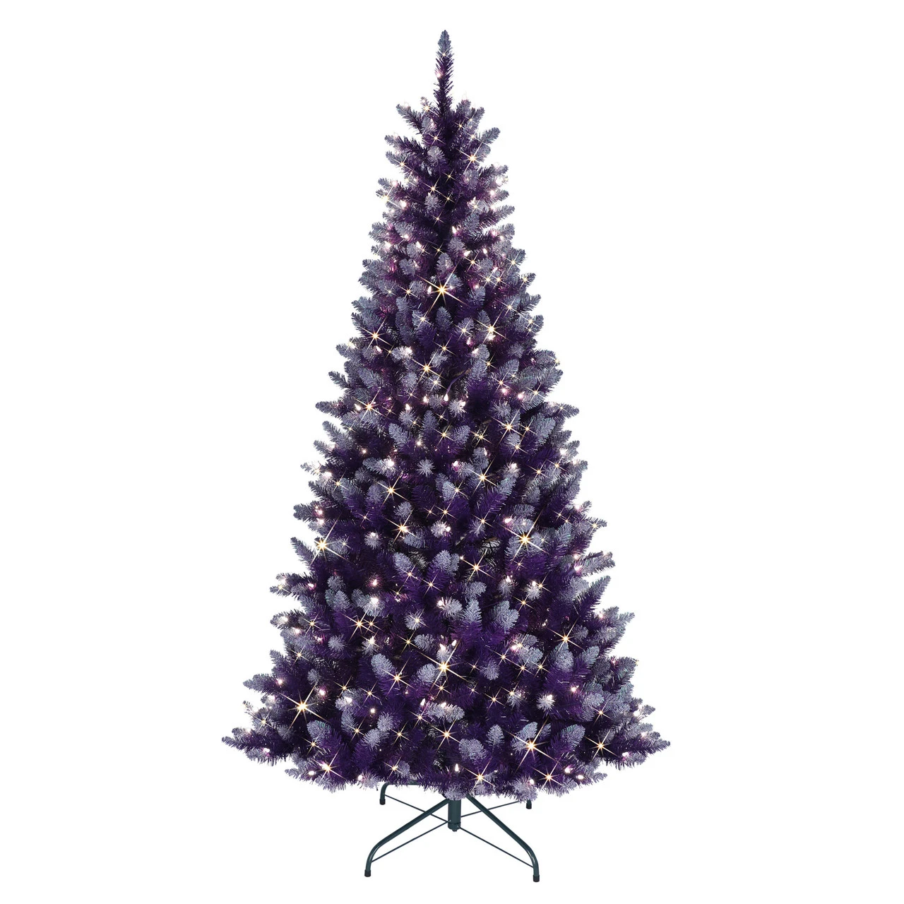 6.5 Pre-Lit Fashion Purple Artificial Christmas Tree With Clear Incandescent Lights