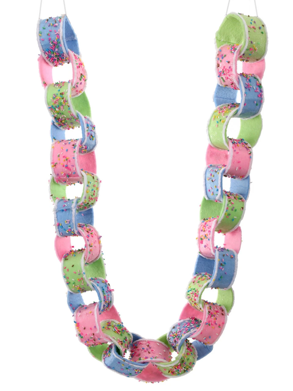 4' X 2.5" Sprinkles Pastel Candy Artificial Christmas Garland, Unlit