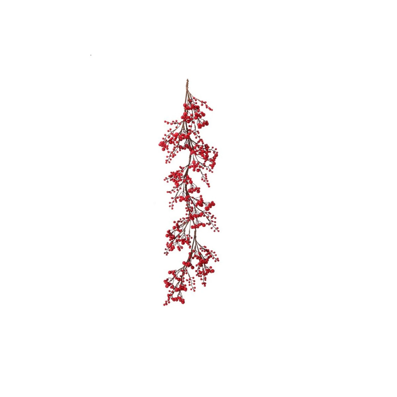 4' X 5" Red Waterproof Mixed Berry Outdoor Artificial Christmas Garland, Unlit