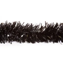 25' Black Metallic Twist Novelty Christmas Garland