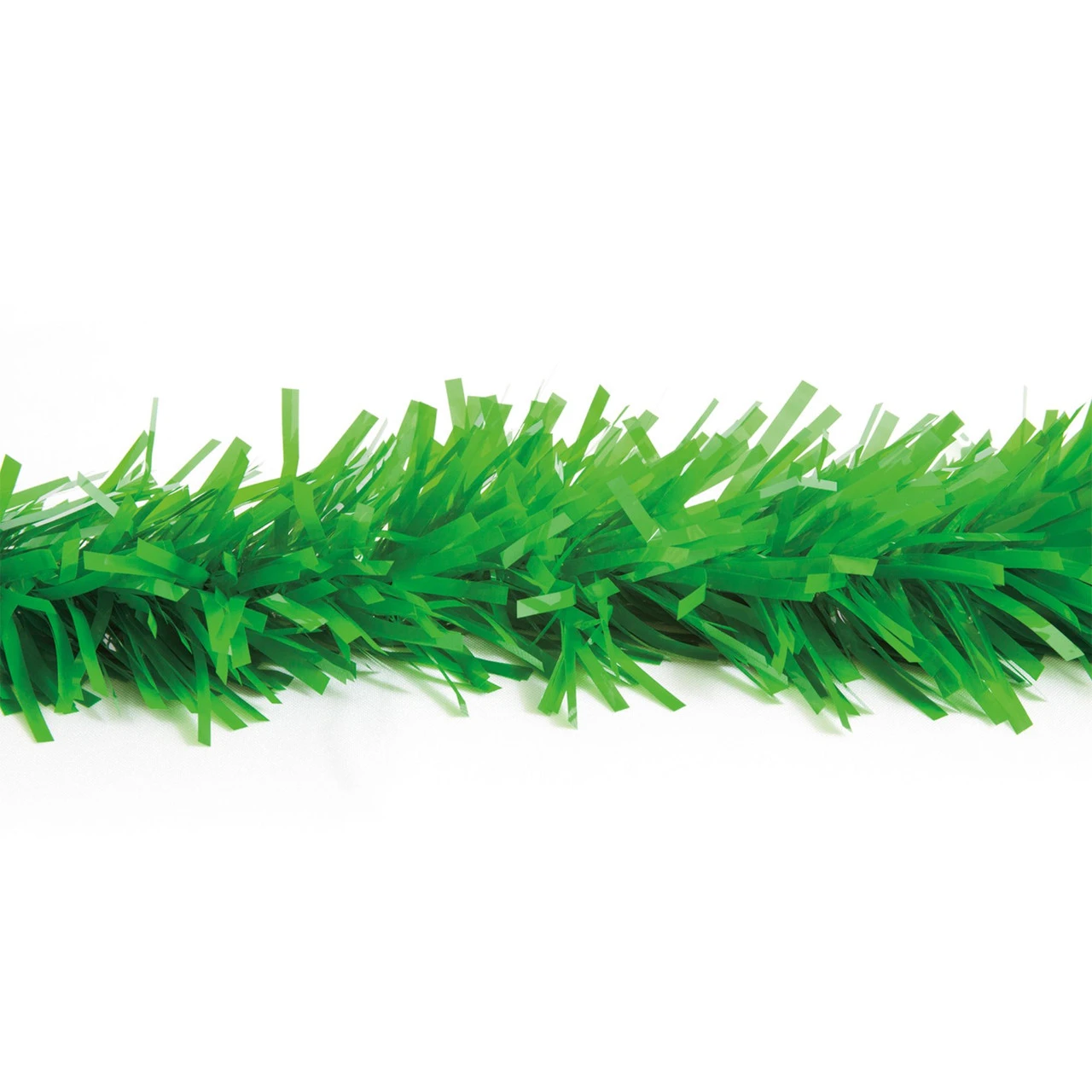 25' X 4" Bright Green Traditional Tinsel Christmas Garland - Unlit