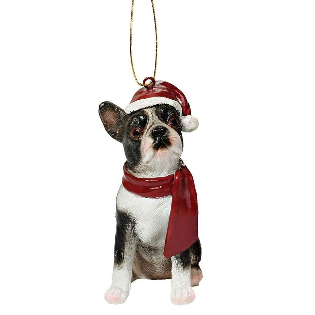 3.5" Boston Terrier Dog Christmas Ornament