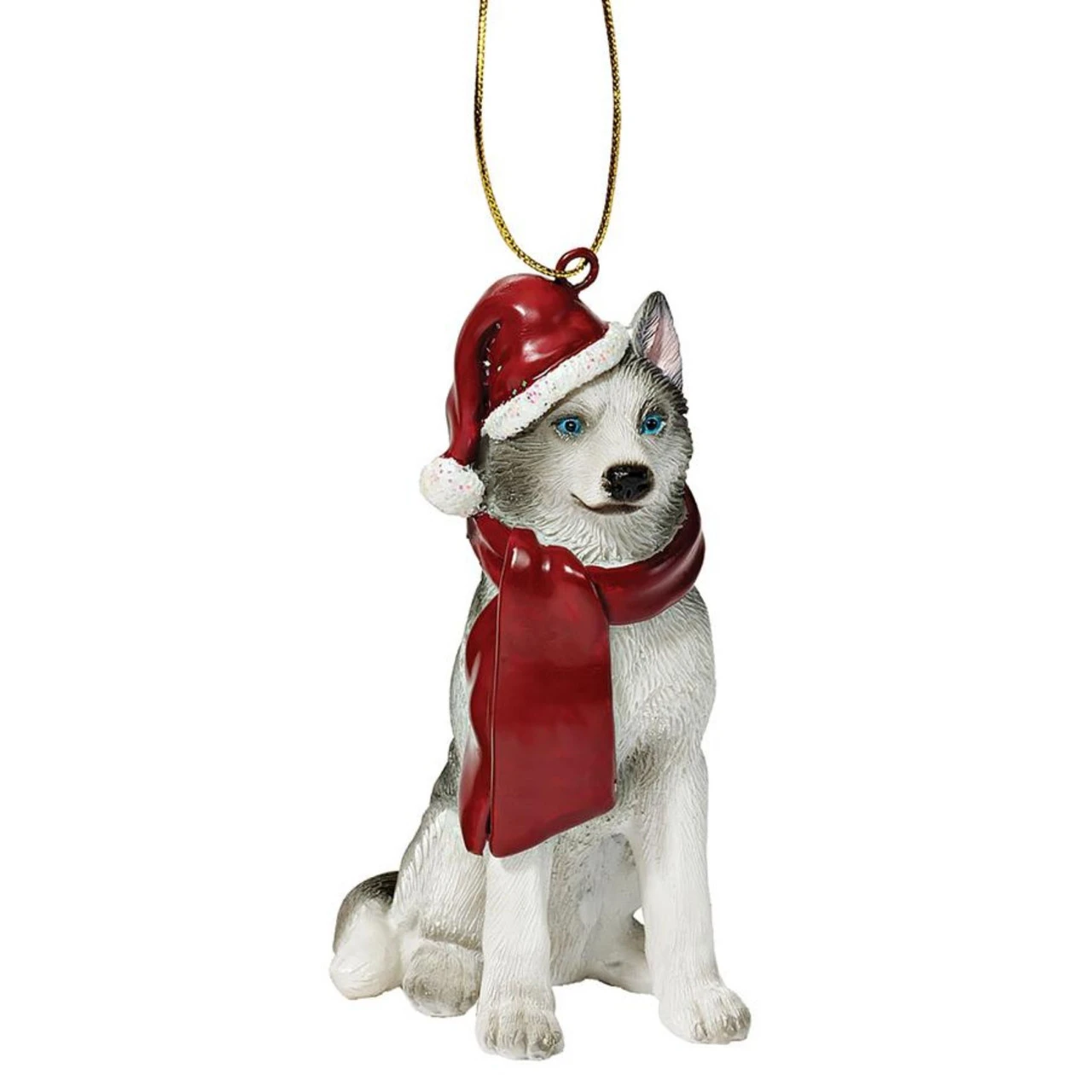 3.5" Siberian Husky Dog Christmas Ornament