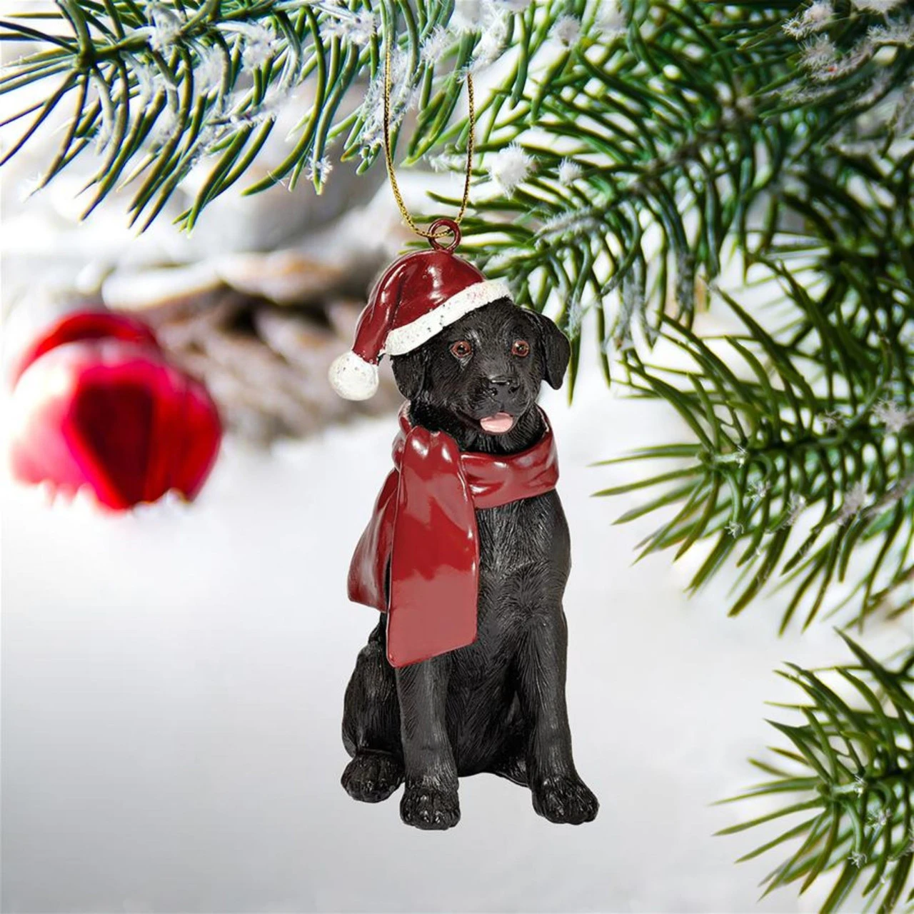 3.5" Labrador Retriever Dog Christmas Ornament - Image 3