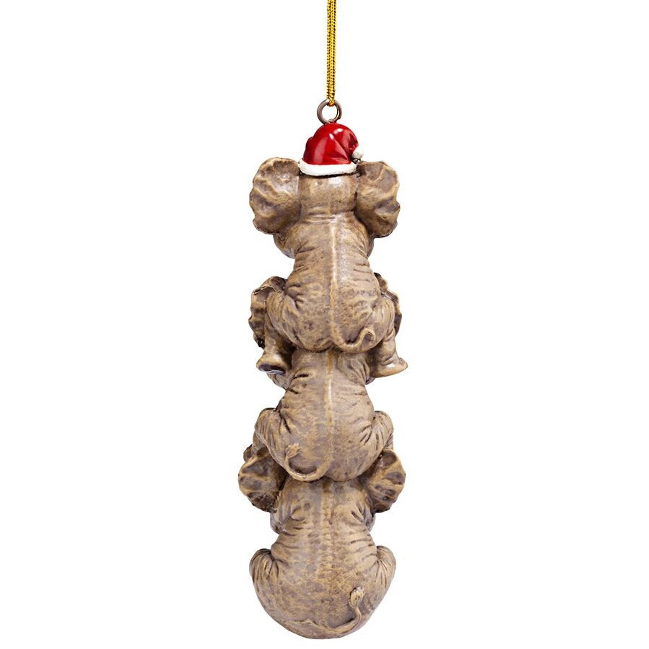 3ct Brown And Red Elephant Hanging Christmas Ornament 5" - Image 5