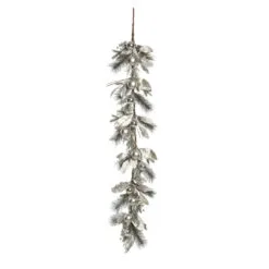 5' X 4" Silver Artificial Christmas Garland, Unlit