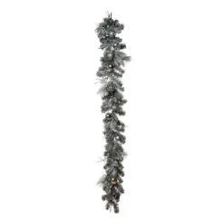6' X 5" Green Artificial Christmas Garland, Unlit