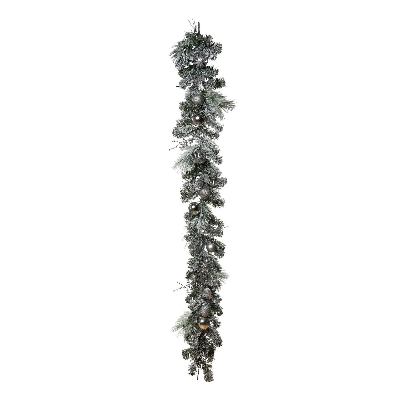 6' X 5" Green Artificial Christmas Garland, Unlit