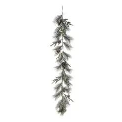 60" Green Pinecone And Rustic Bell Christmas Artificial Garland