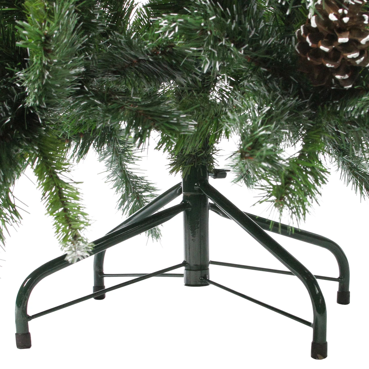 4' Snowy Delta Pine With Pine Cones Full Artificial Christmas Tree - Unlit - Image 5