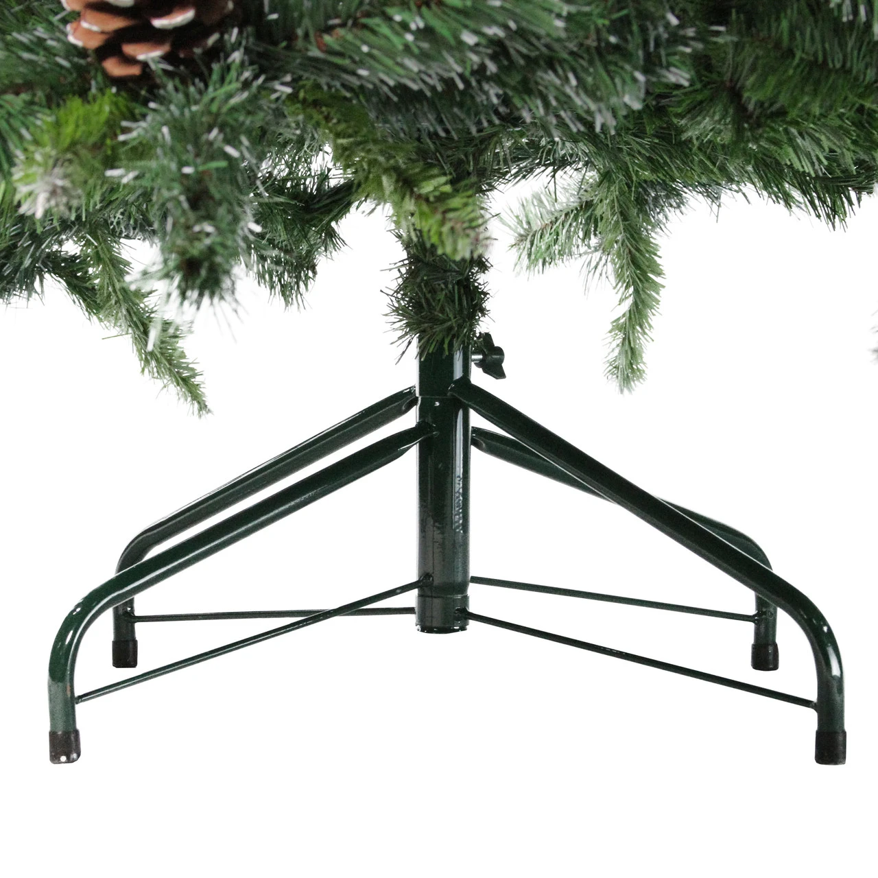 7' Full Snowy Delta Pine With Cones Artificial Christmas Tree, Unlit - Image 4