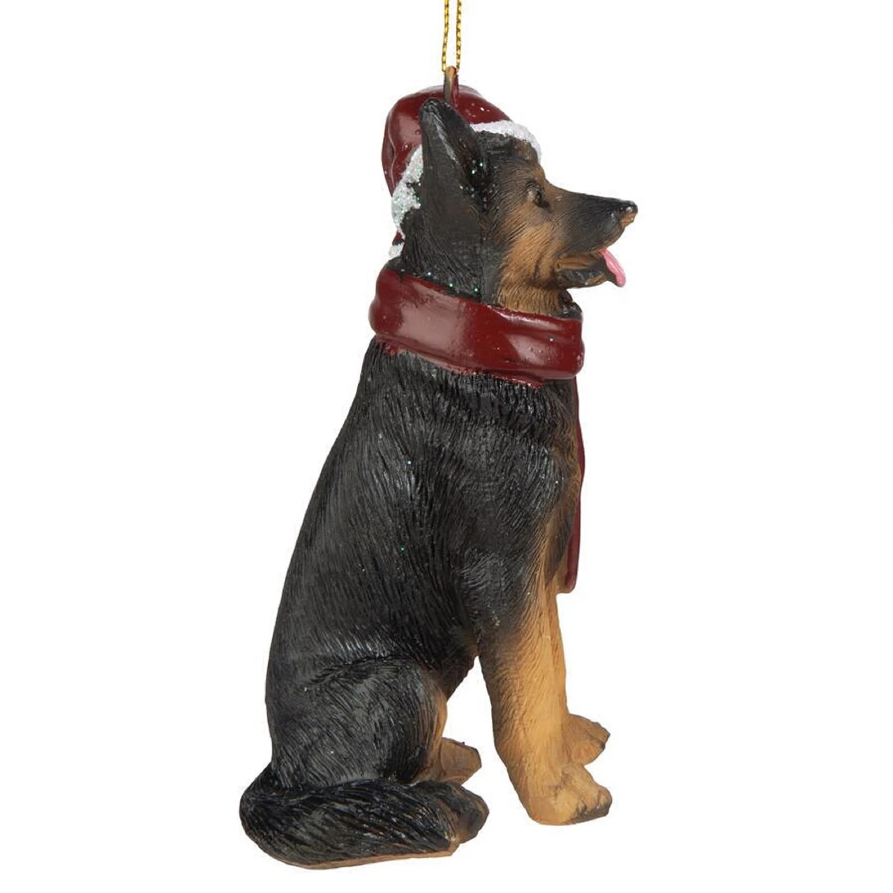 3.5" German Shepherd Dog Christmas Ornament - Image 2