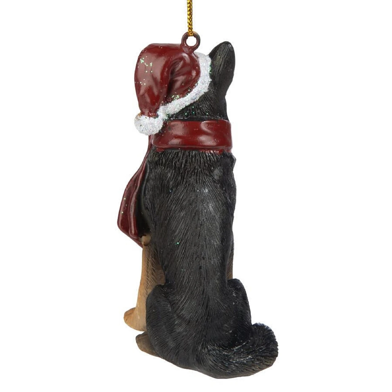 3.5" German Shepherd Dog Christmas Ornament - Image 3