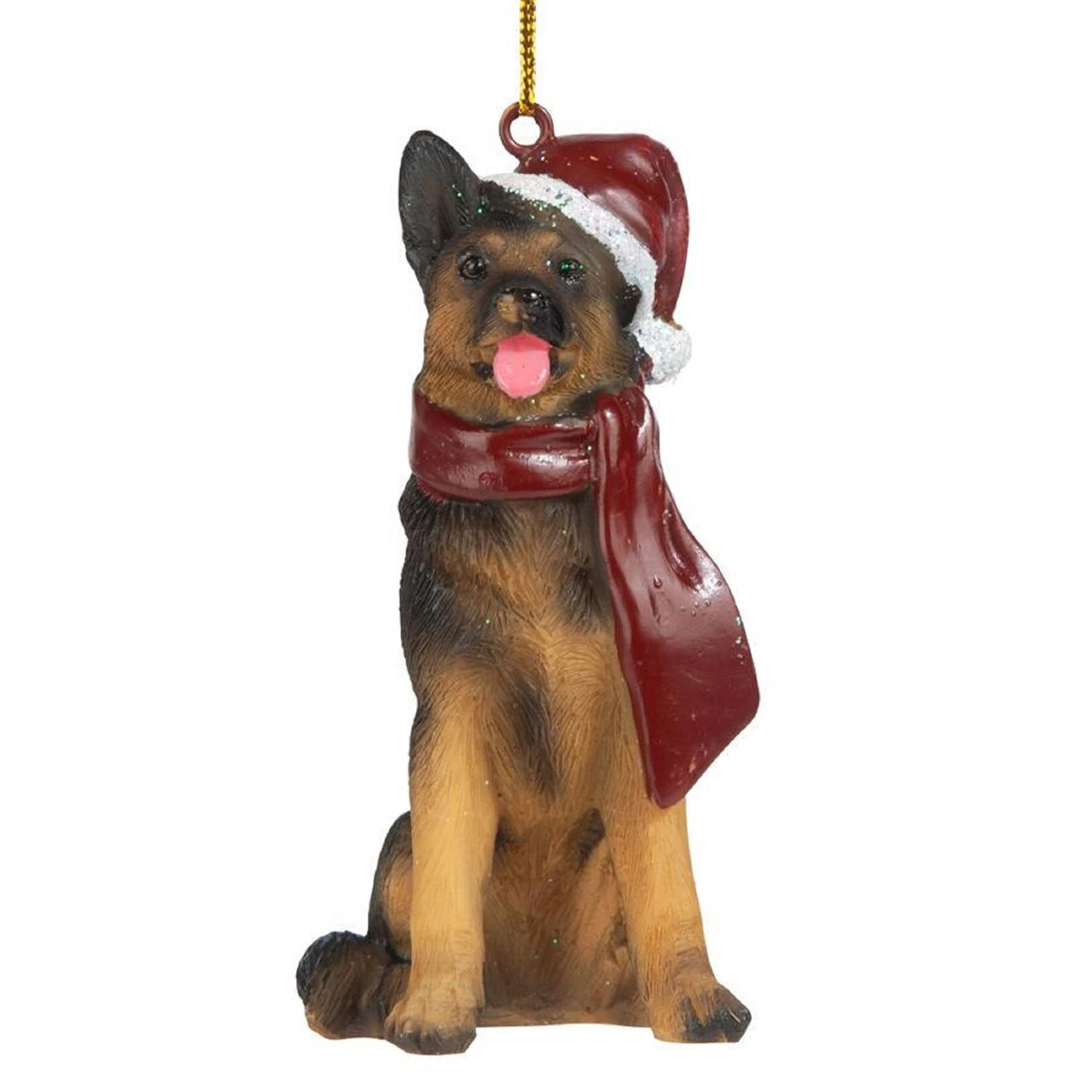 3.5" German Shepherd Dog Christmas Ornament - Image 4