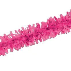 Club Pack Of 24 Bright Pink Festive Tissue Festooning Decorations 25'
