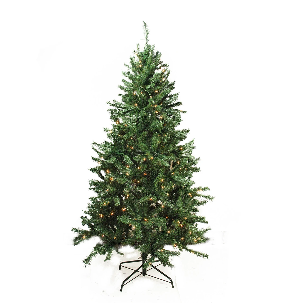 7.5' Pre-Lit Slim Traditional Mixed Pine Artificial Christmas Tree - Clear Lights