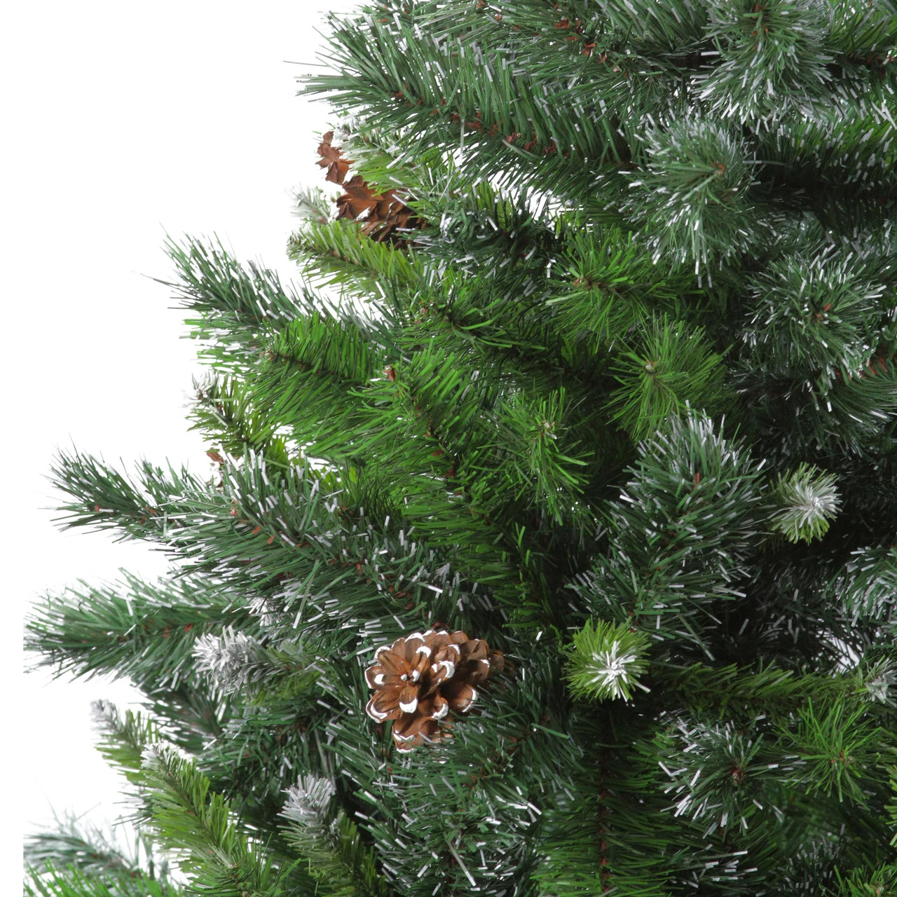 4' Snowy Delta Pine With Pine Cones Full Artificial Christmas Tree - Unlit - Image 3