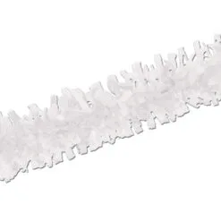 Club Pack Of 24 Bright White Festive Tissue Festooning Decorations 25'