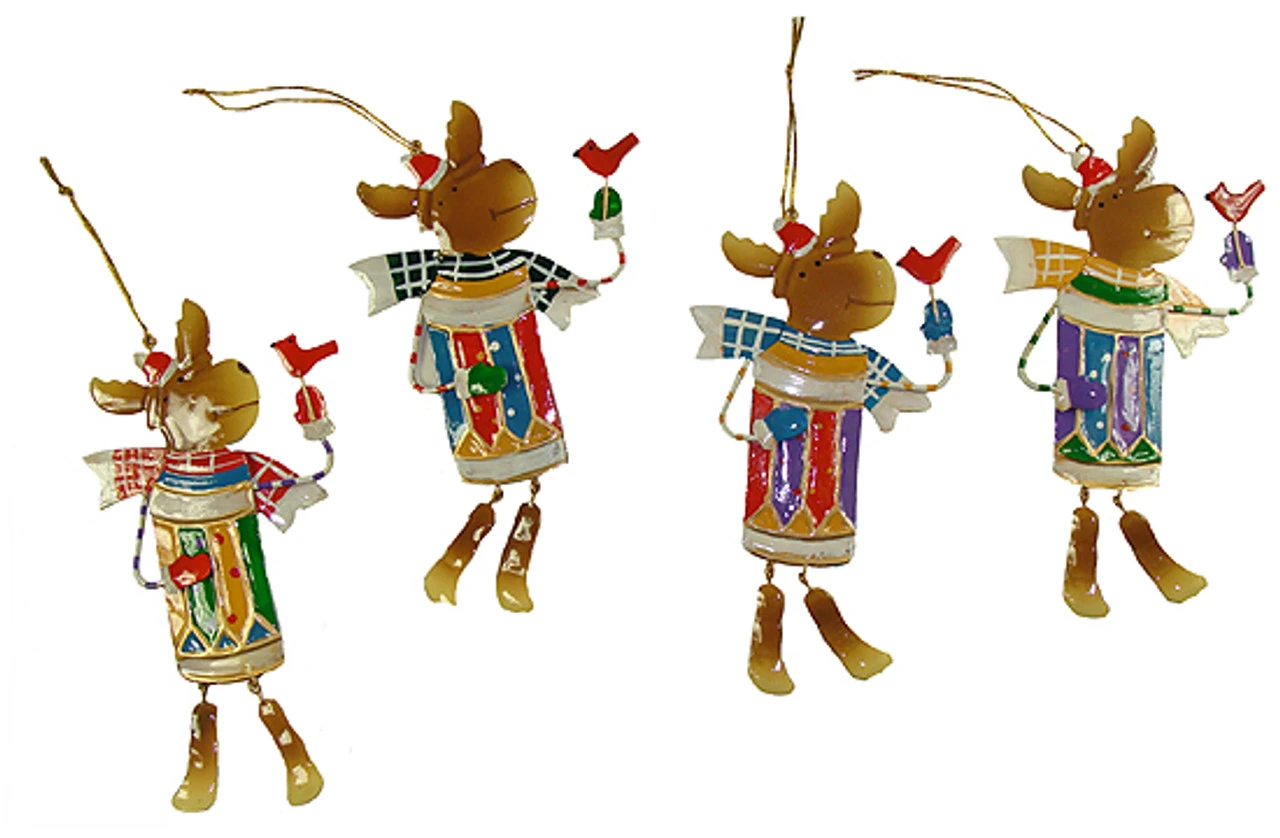 Club Pack Of 216 Whimsical Reindeer Christmas Ornaments 7.25"