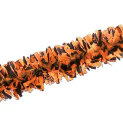 Club Pack Of 24 Orange And Black Festive Tissue Festooning Decorations 25'