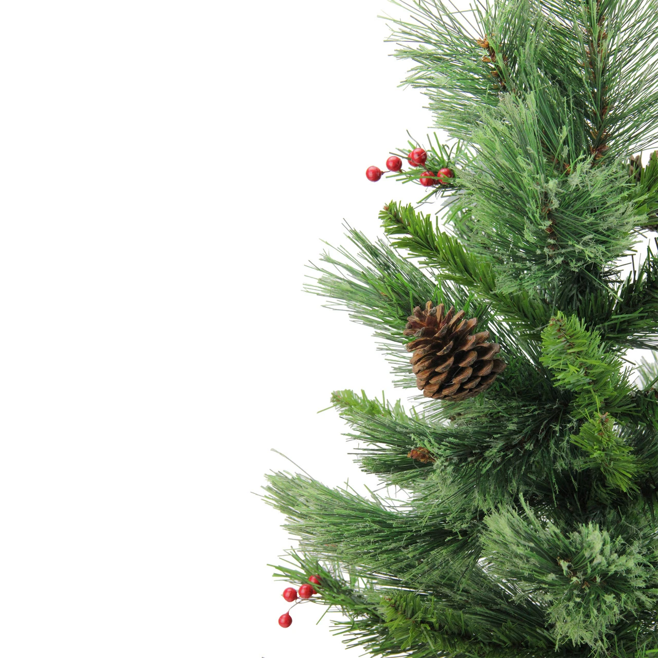 24" Mixed Cashmere Berry Pine Medium Artificial Christmas Tree - Unlit - Image 3