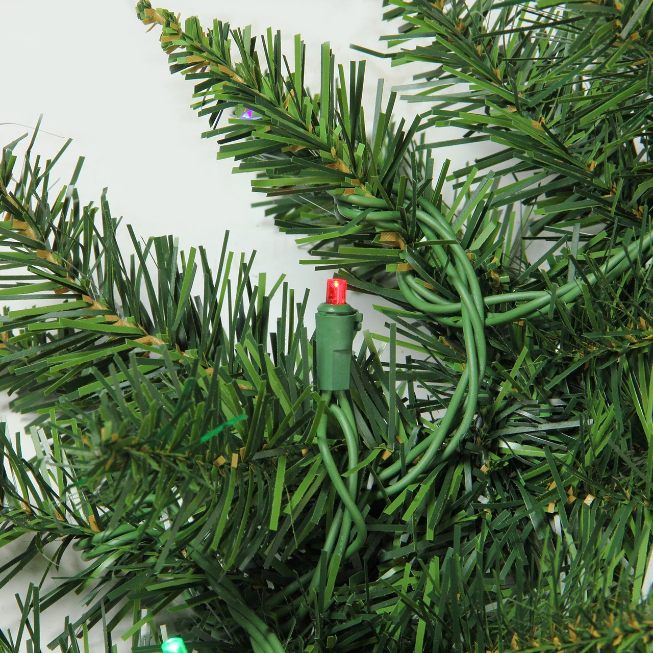 9' X 12" Pre-Lit Buffalo Fir Artificial Christmas Garland - Multi LED Lights - Image 2