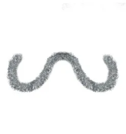 50' Traditional Shiny Silver 6 Ply Christmas Foil Tinsel Garland - Unlit