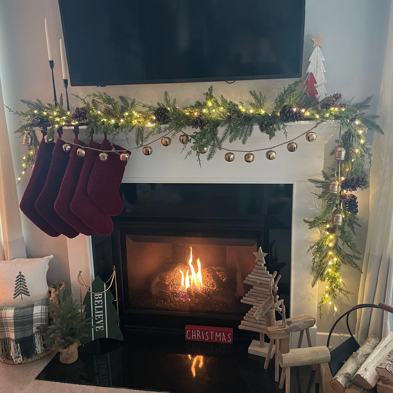 5' Assorted Pine And Pinecone Artificial Christmas Garland, Unlit - Image 6