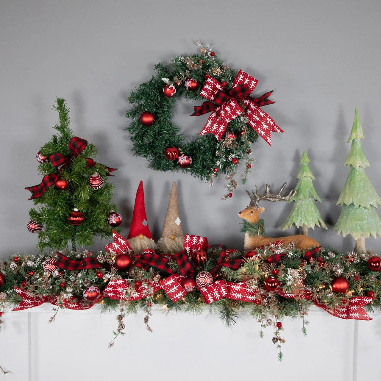 18" Medium Blackwater Fir Artificial Christmas Tree - Unlit - Image 3