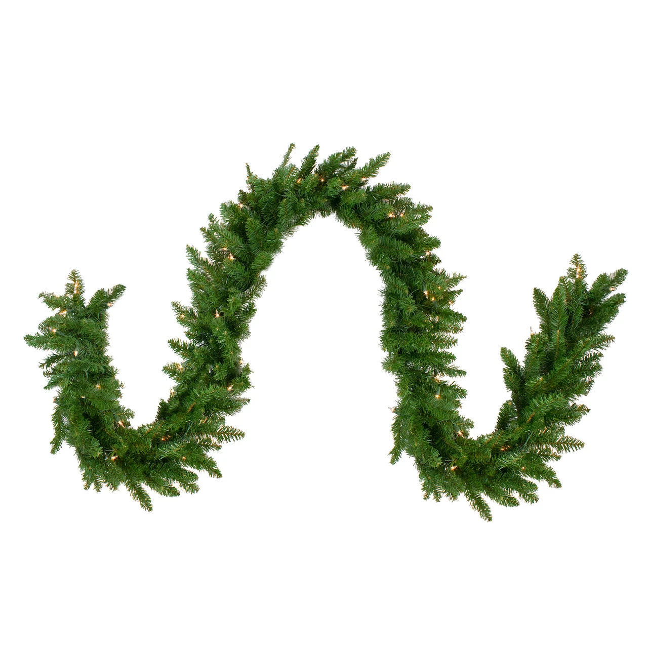 9' X 12" Pre-Lit Eastern Pine Artificial Christmas Garland - Clear Lights