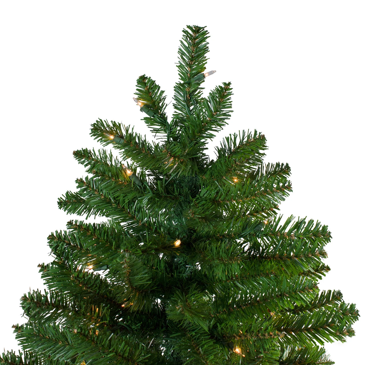 9' Pre-Lit Slim Eastern Pine Artificial Christmas Tree - Clear Lights - Image 4