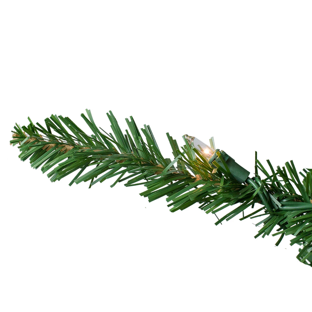 9' Pre-Lit Slim Eastern Pine Artificial Christmas Tree - Clear Lights - Image 3