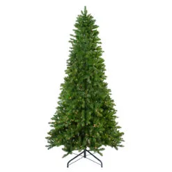 9' Pre-Lit Everett Pine Slim Artificial Christmas Tree, Clear Lights