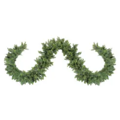 9' X 9" Pre-Lit LED Oregon Noble Fir Artificial Christmas Garland - Warm White Lights