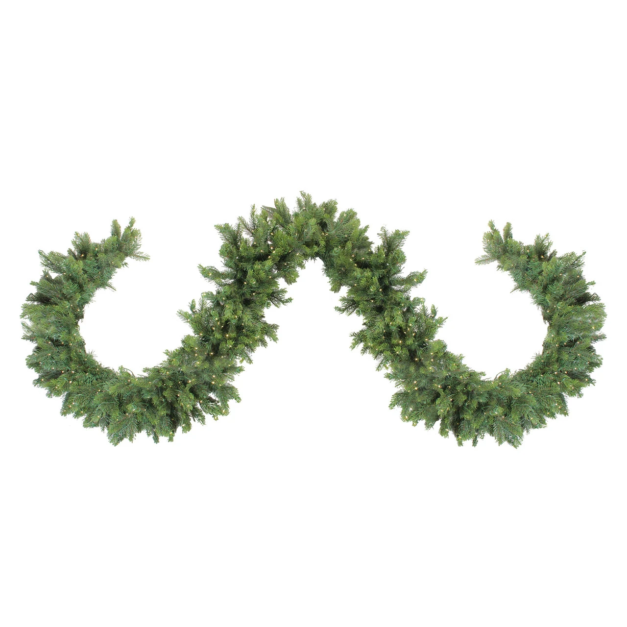 9' X 9" Pre-Lit LED Oregon Noble Fir Artificial Christmas Garland - Warm White Lights