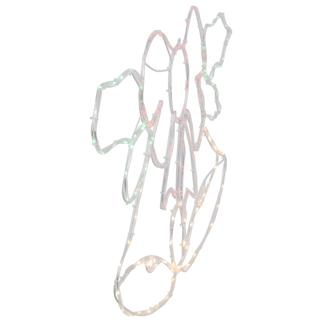 34" Lighted Christmas Bell And Bow Window Silhouette Decoration - Image 3