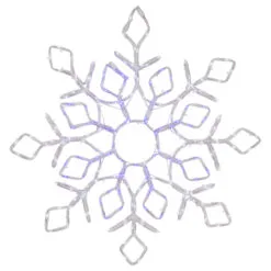 23" Lighted Snowflake Window Silhouette Christmas Decoration