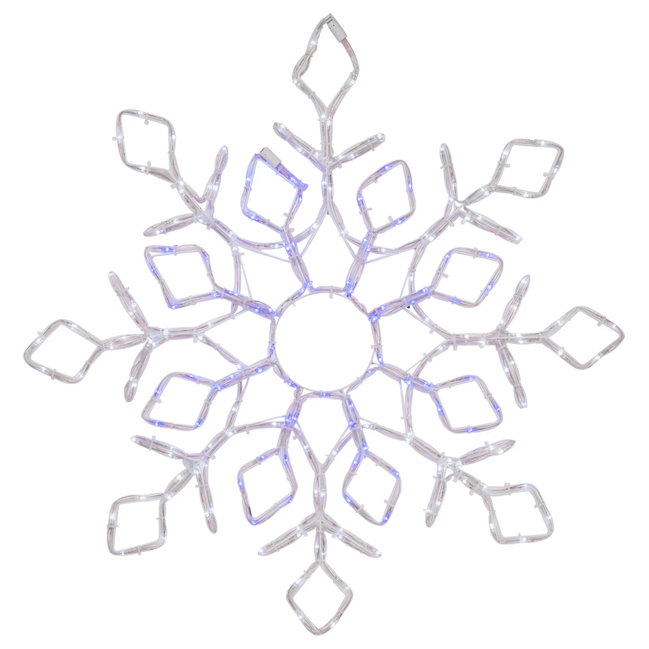 23" Lighted Snowflake Window Silhouette Christmas Decoration