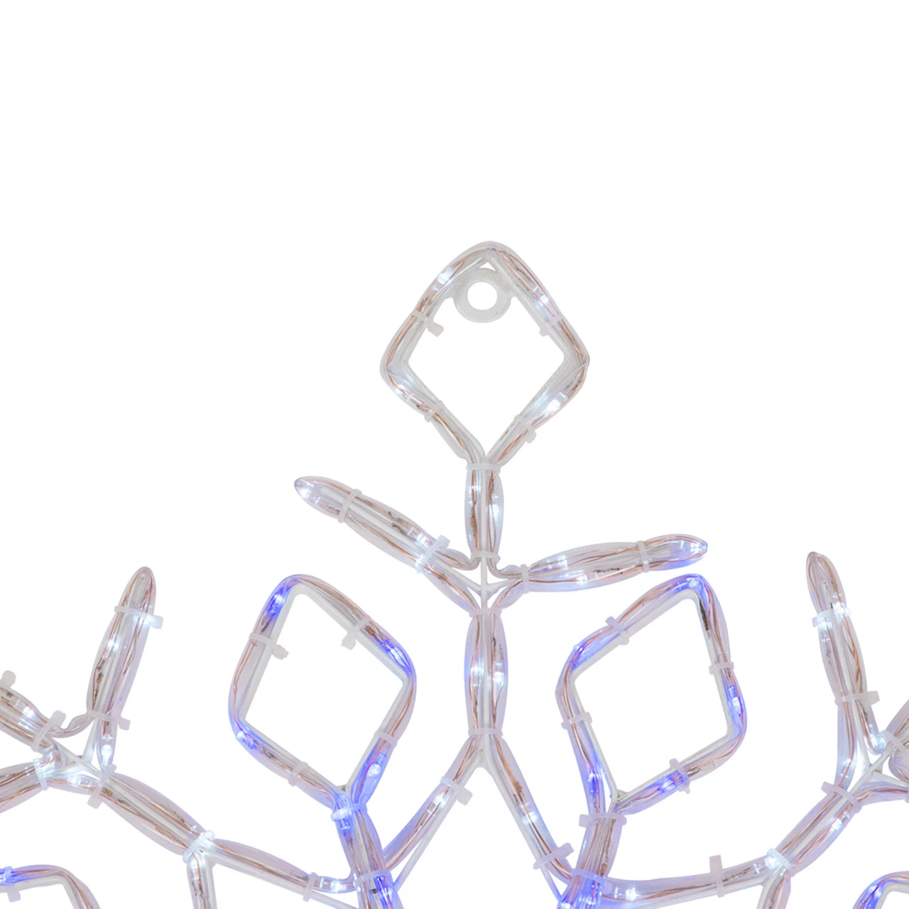 23" Lighted Snowflake Window Silhouette Christmas Decoration - Image 3