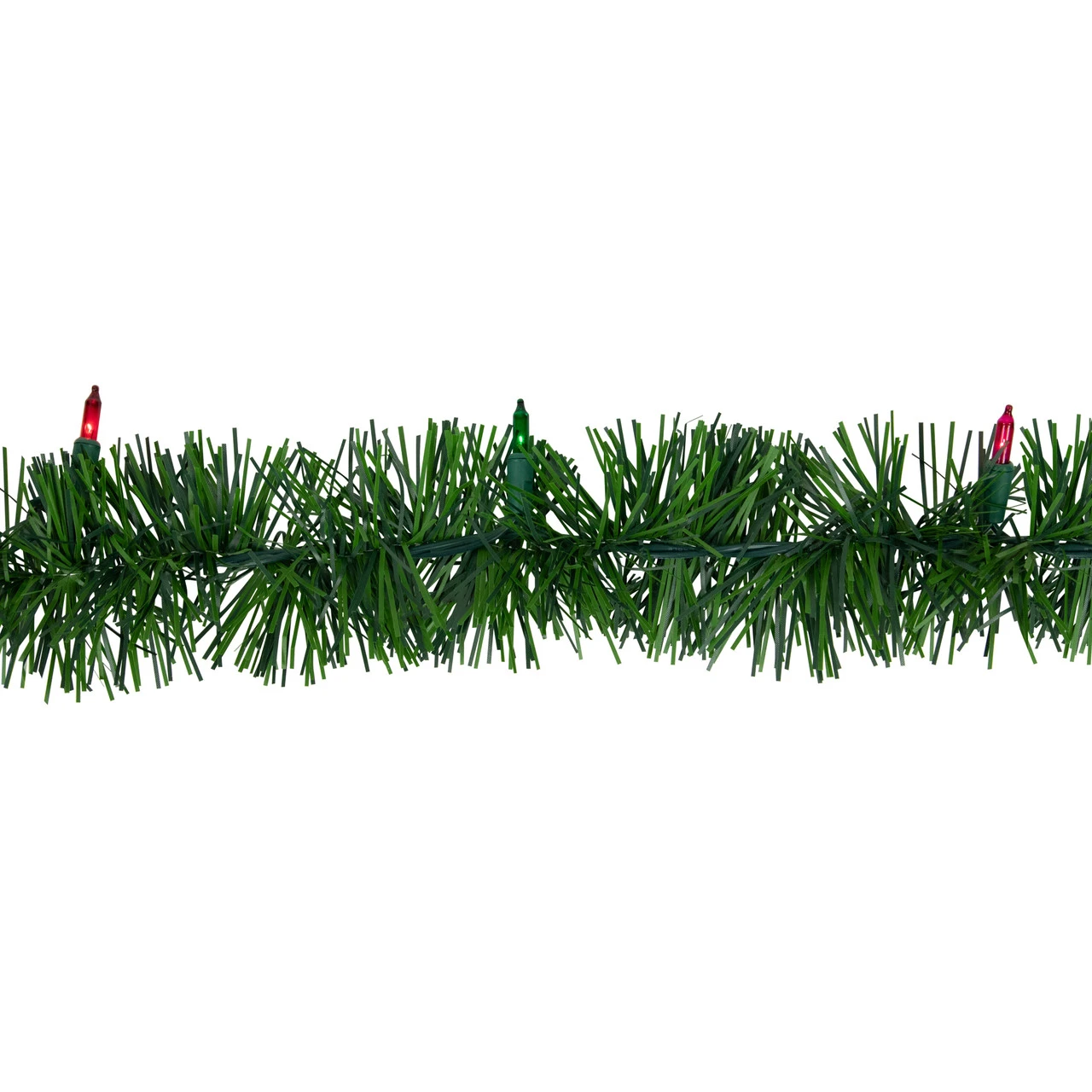 18' Pre-Lit Pine Two-tone Artificial Christmas Garland - Multicolor Lights - Image 4