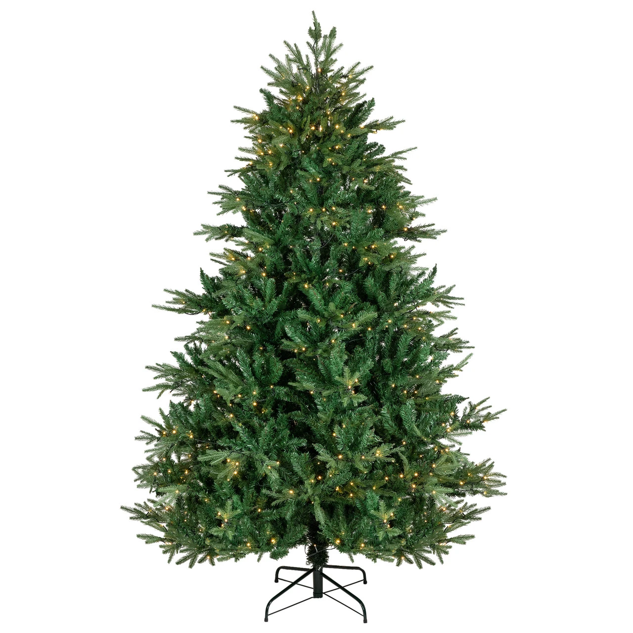 9' Pre-Lit Juniper Pine Artificial Christmas Tree, Warm White LED Lights