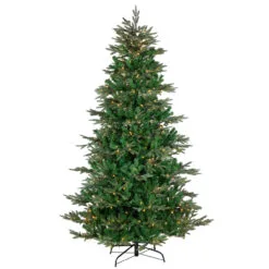 9' Pre-Lit Hudson Fir Artificial Christmas Tree, Warm White LED Lights