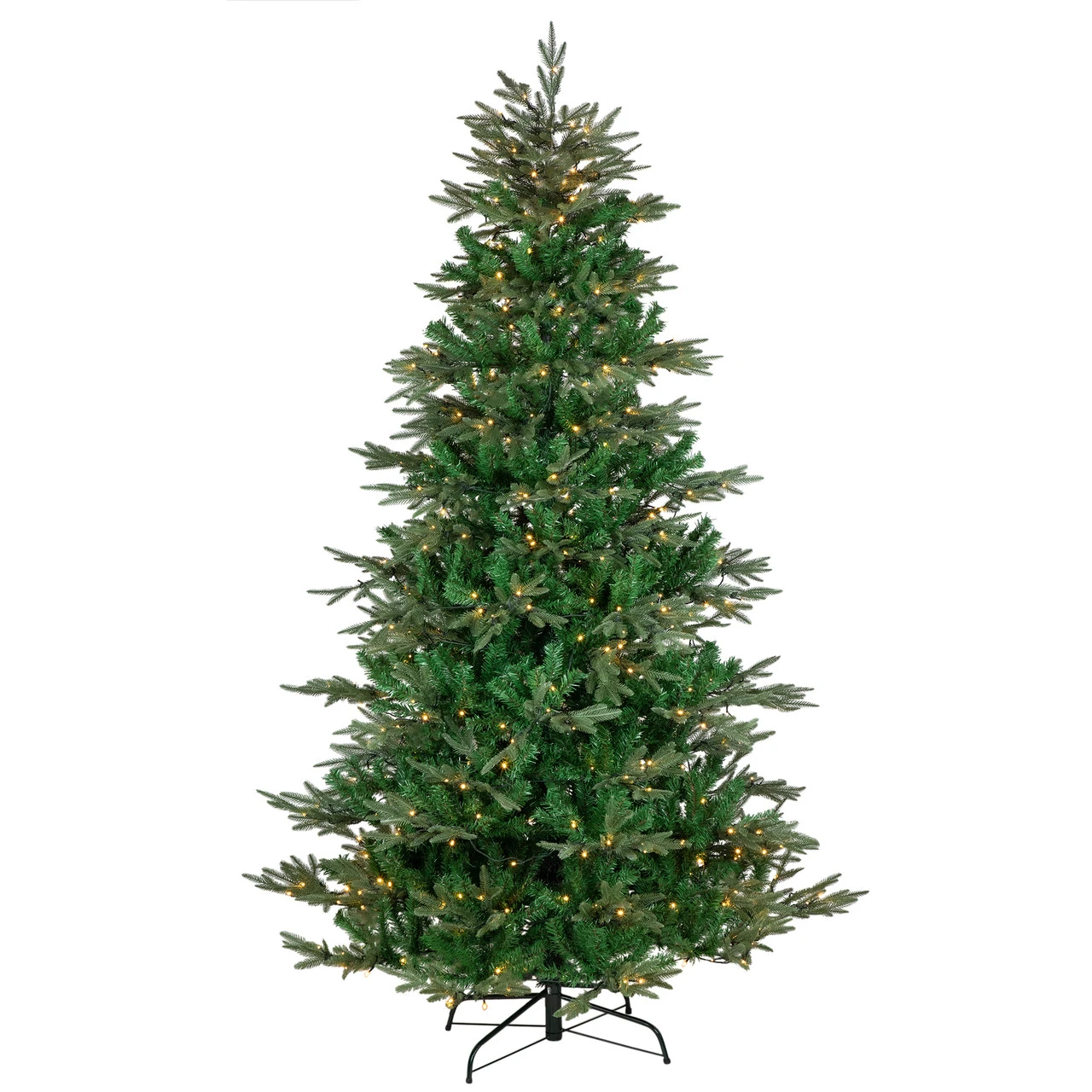 6.5' Pre-Lit Hudson Fir Artificial Christmas Tree, Warm White LED Lights