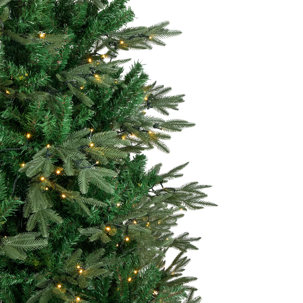 9' Pre-Lit Hudson Fir Artificial Christmas Tree, Warm White LED Lights - Image 3