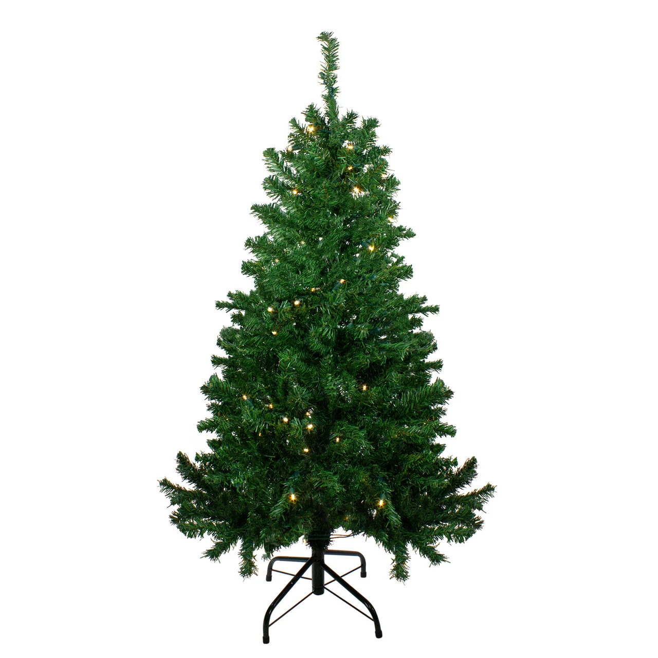 4' Pre-Lit Mixed Classic Pine Medium Artificial Christmas Tree - Warm Clear LED Lights
