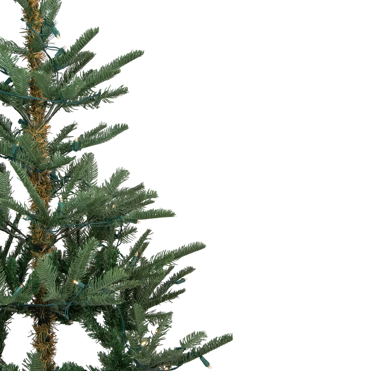 7.5' Pre-Lit Nordmann Fir Artificial Christmas Tree - Warm Clear LED Lights - Image 3